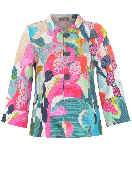 Dolcezza Rumba Vibrant Print Short Jacket, Multi