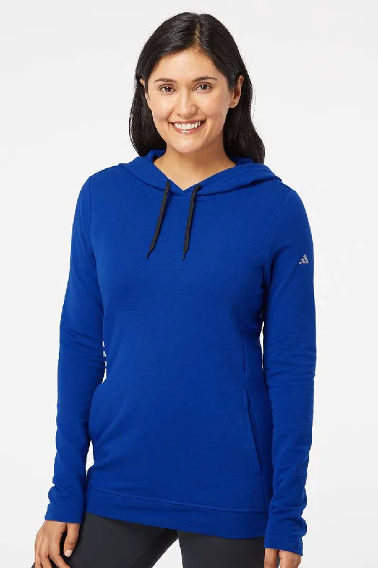 Adidas Womens Hooded Sweatshirt Hoodie w/ Pockets - Collegiate Royal Blue - Closeout