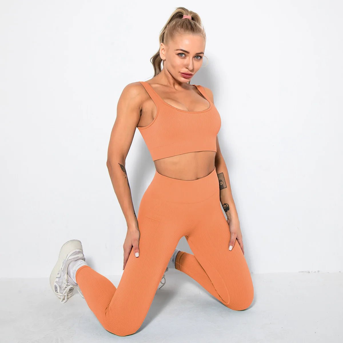 u-bra+Leggings-orange