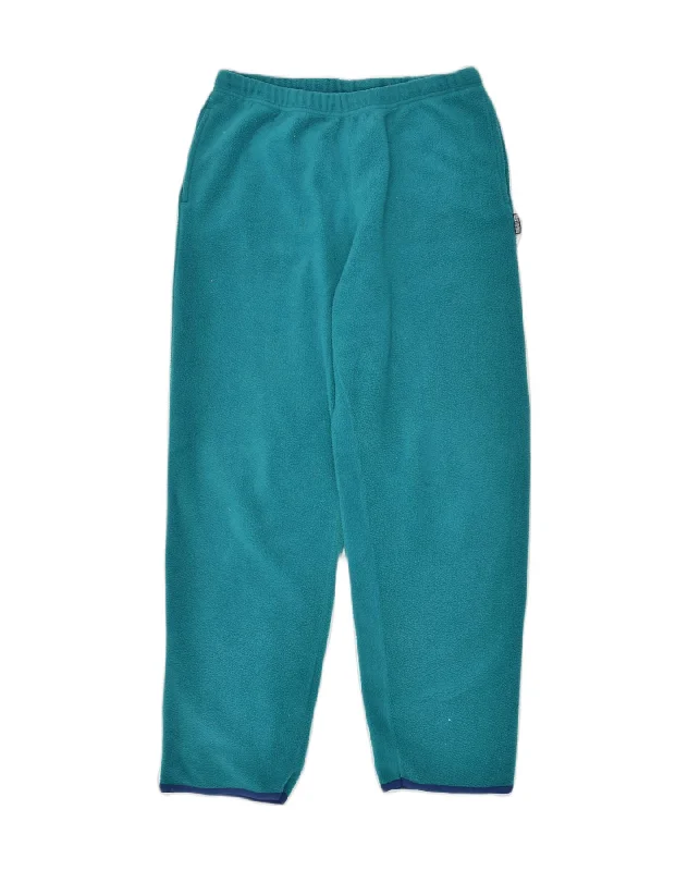 KAPPA Womens Fleece Tracksuit Trousers UK 16 Large Turquoise