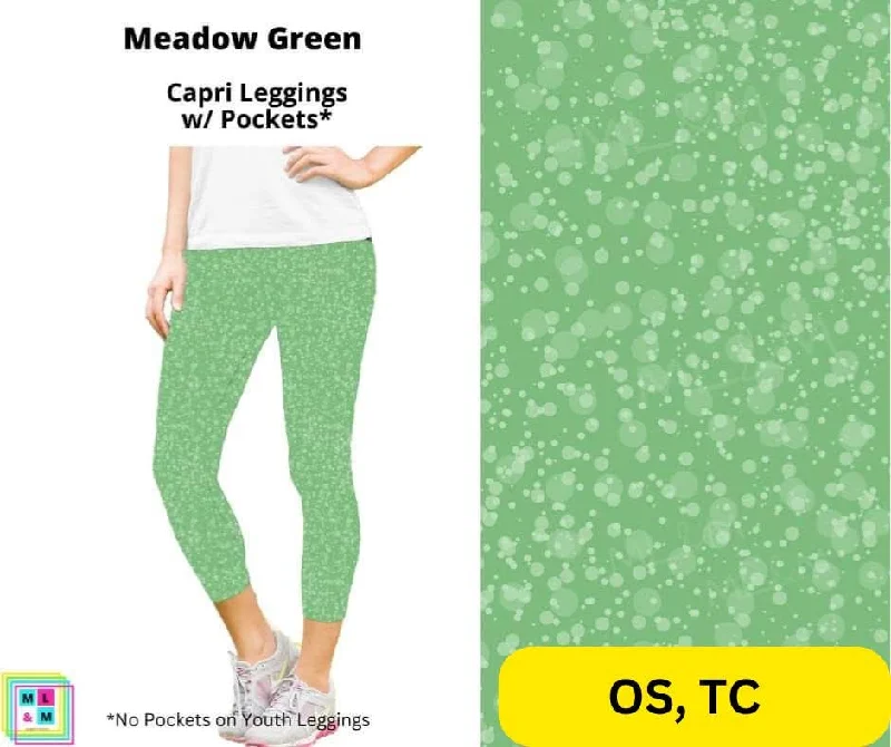 Meadow Green Capri Length w/ Pockets