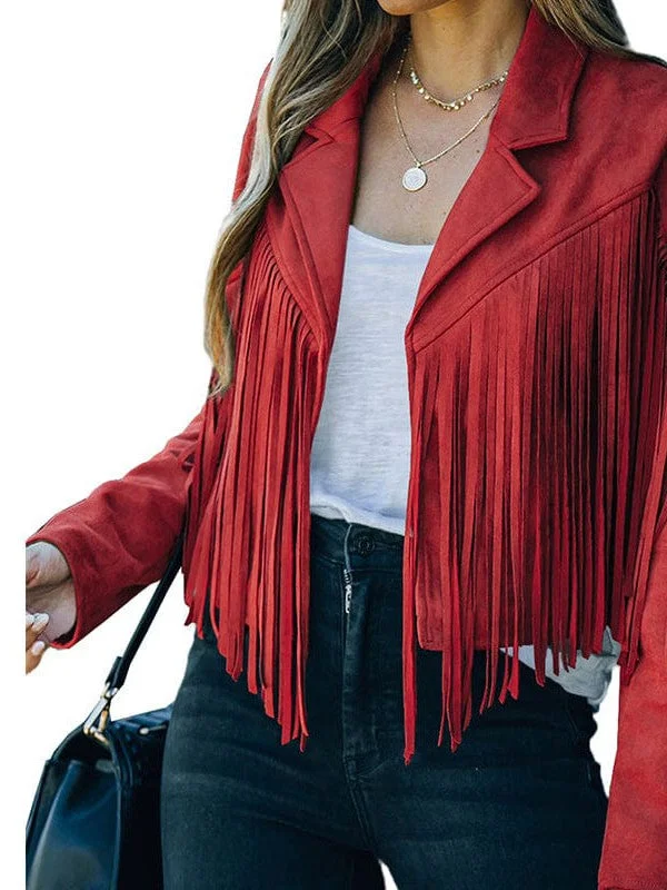 Luxurious Fringe Suede Jacket