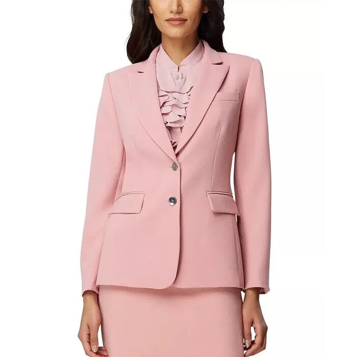 Tahari A SL Women's Peaked Lapel Blazer Pink Size 12 Petite - 12 Petite