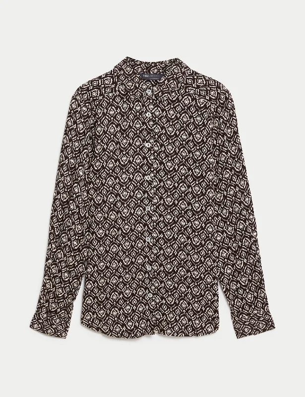 Printed Collared Shirt