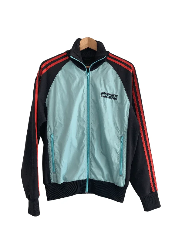 Adidas Sport Jacket Black and Blue UK Size Medium