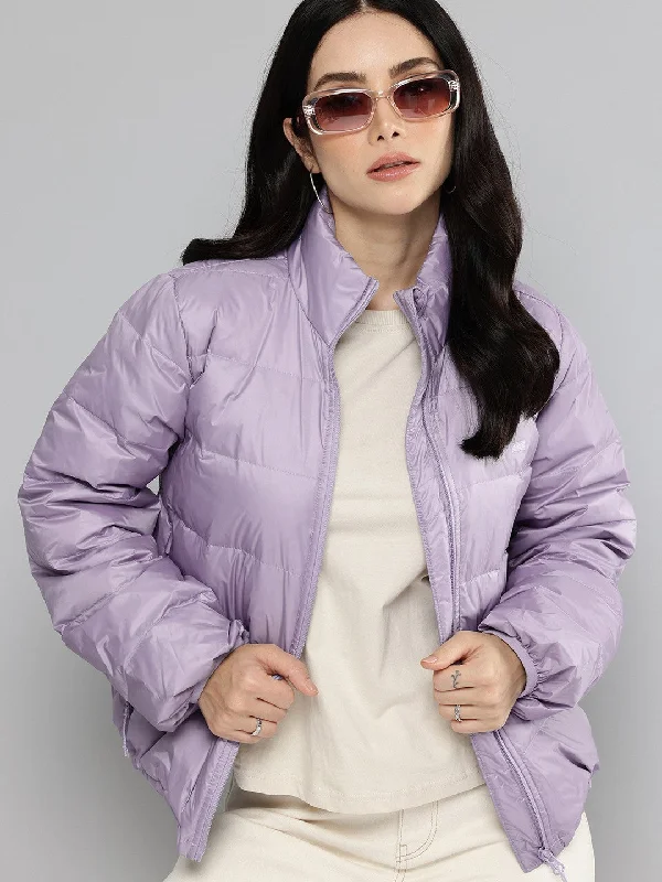 Women's Solid Purple Jacket