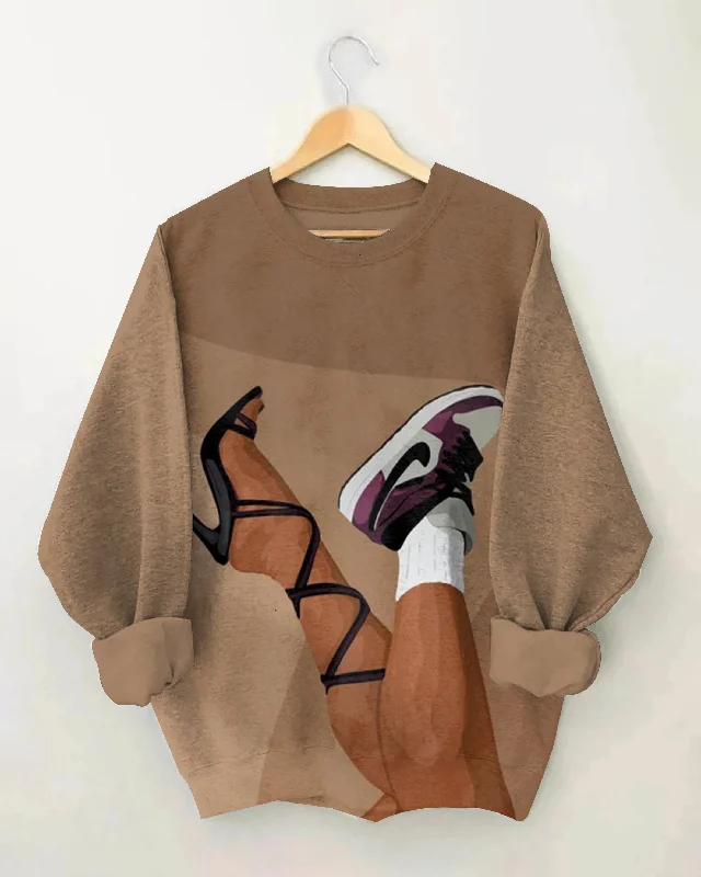 Black Girl Legs Crewneck Sweatshirt