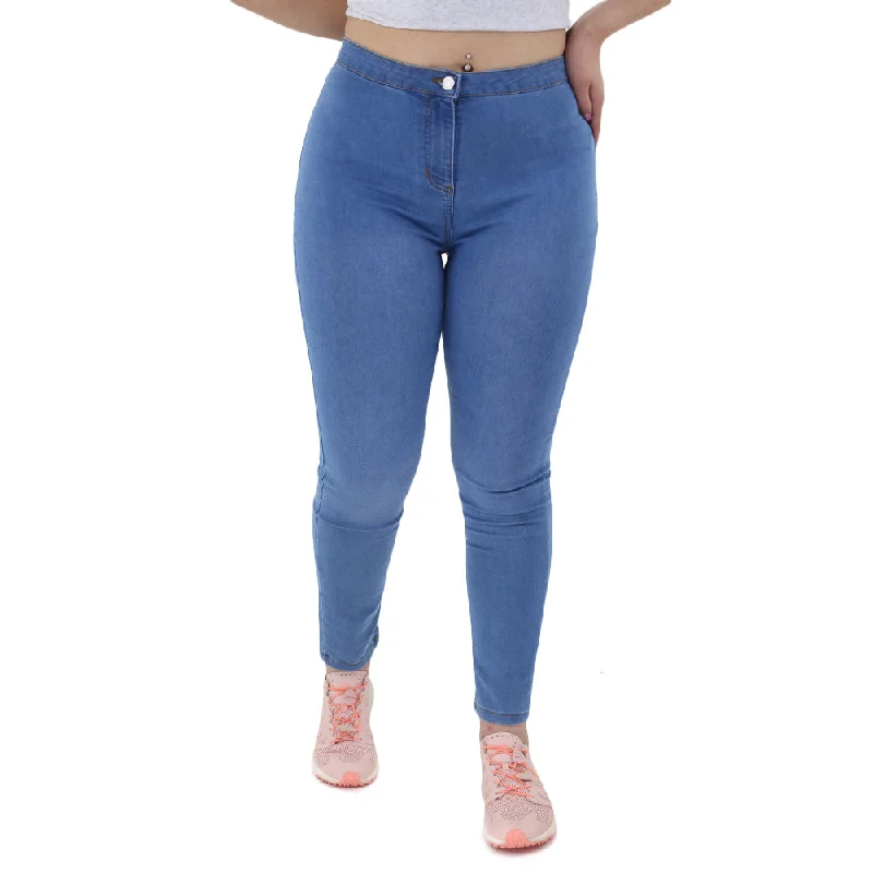 Women's Stretchy Denim Pant,Light Blue