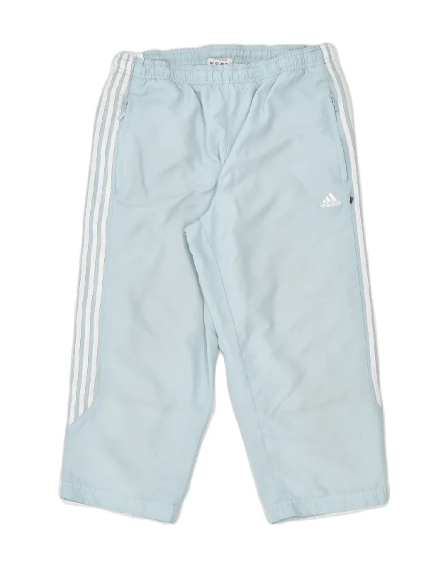 ADIDAS Womens Bermuda Sport Shorts UK 10 Small Blue Polyester