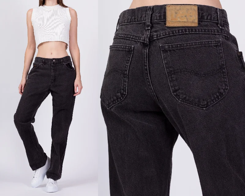 90s Lee Black Unisex Jeans - 33" Waist