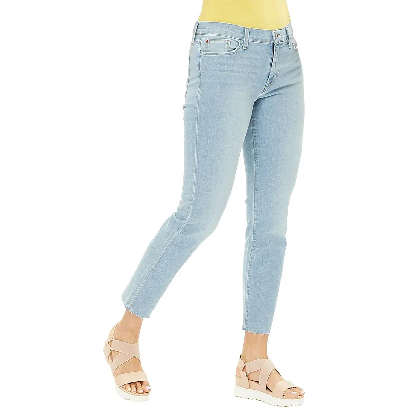 Hudson Womens Natalie Mid-Rise Straight Leg Ankle Jeans