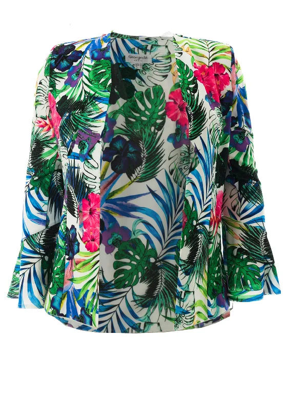 Georgedé Edelyne Tropical Print Jacket, Multi