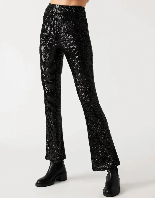 Citrine Sequin Pant In Black