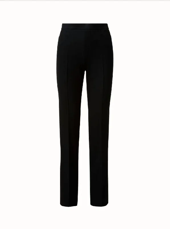 Marla Wide Straight Leg Dress Pant In Black