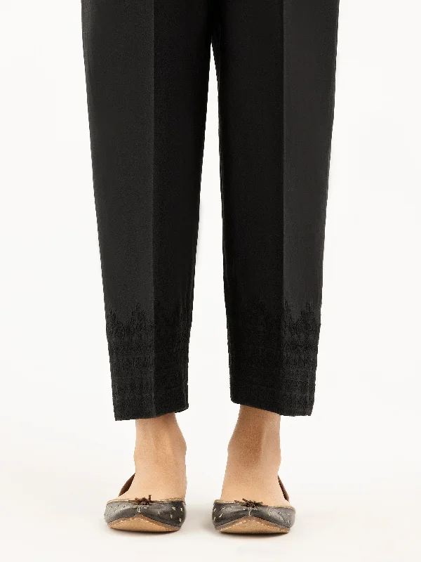 Embroidered Cambric Trousers(Pret)