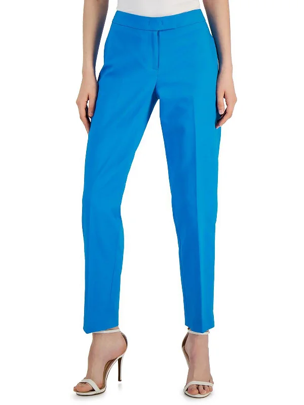 Womens Slim-Leg Office Straight Leg Pants